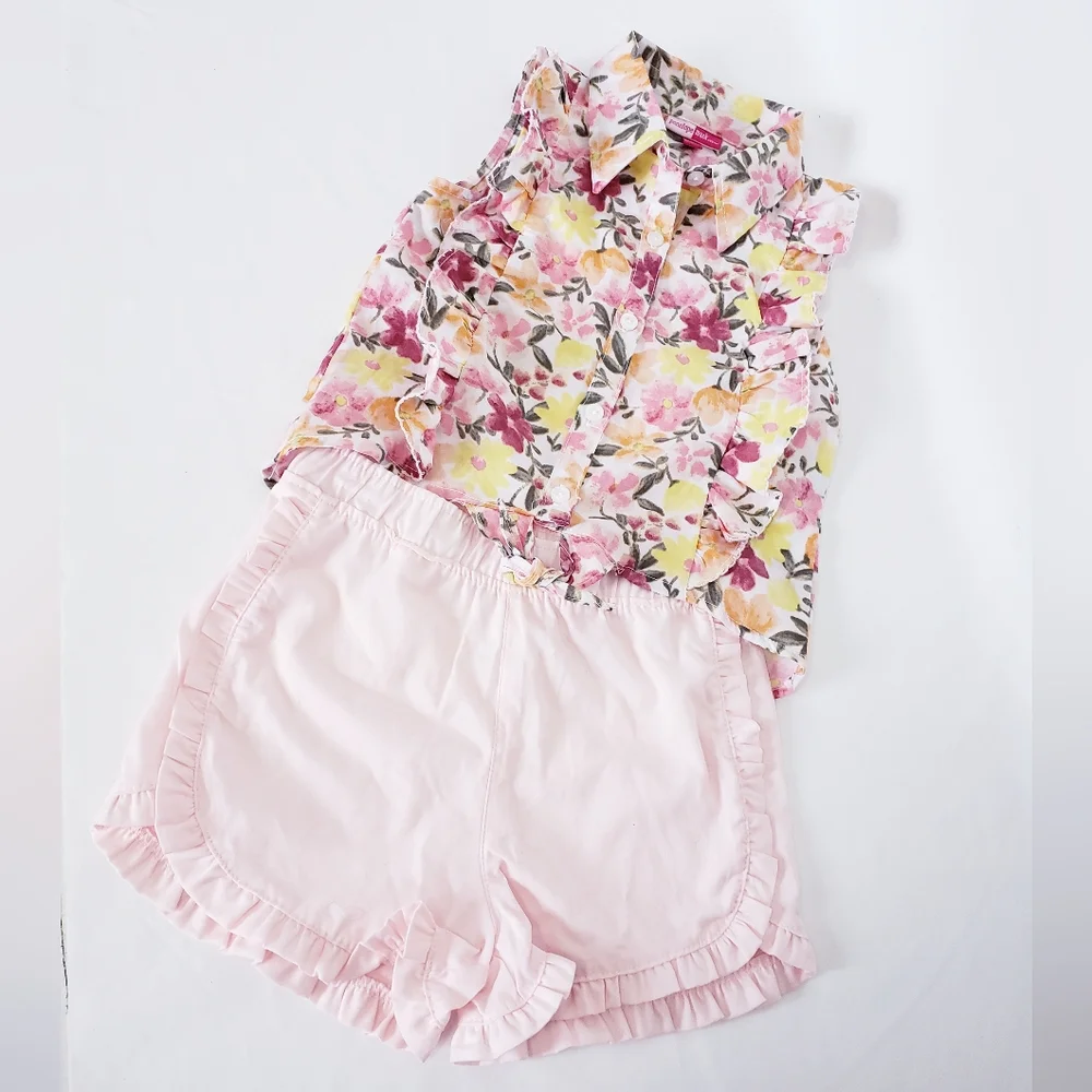 💥SALE💥Girls coral 2 piece short set